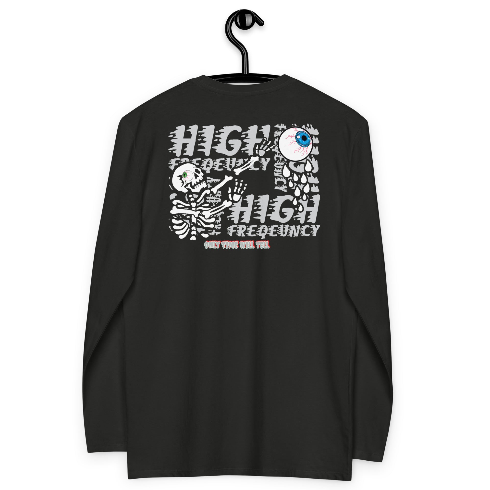 High Frequency black graphic long sleeve
