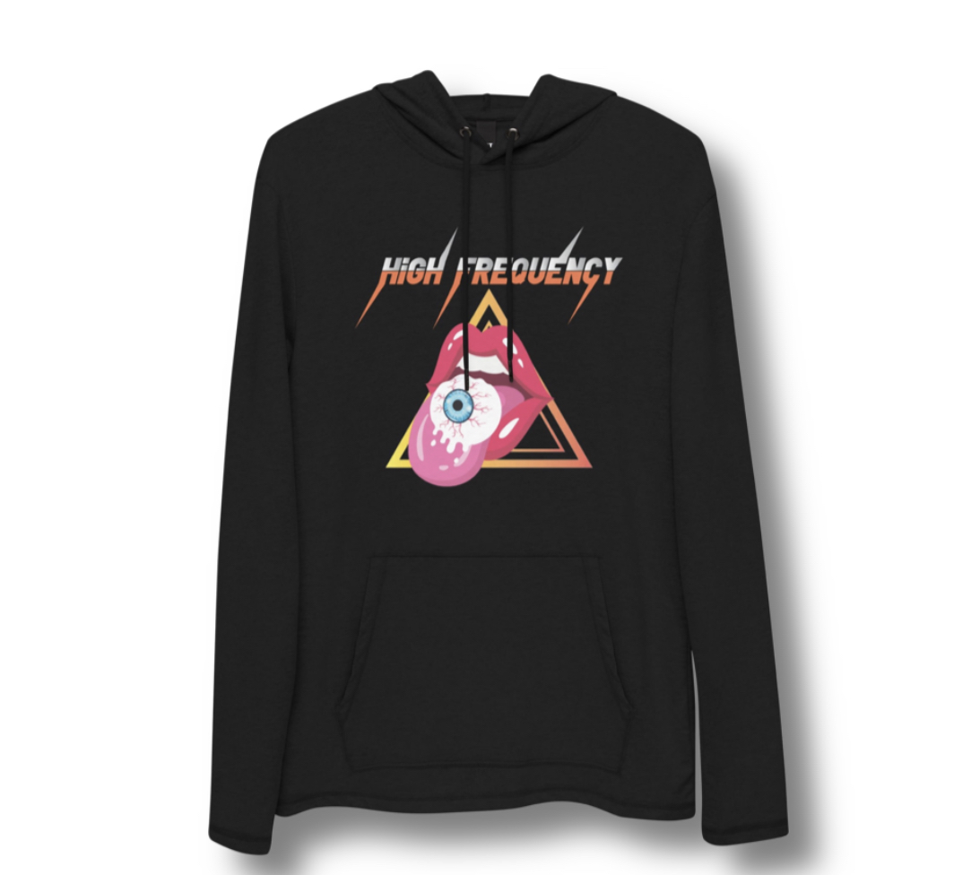 High Frequency black trucker cap